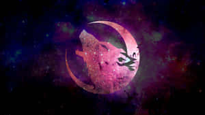 Pink Wolf Blooming In The Wild Wallpaper
