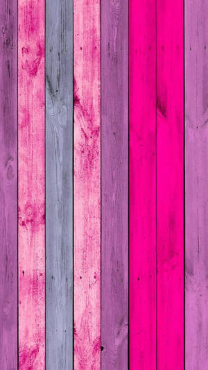 Pink Wooden Boards Girly Iphone Wallpaper