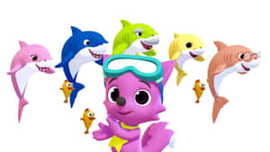 Pinkfong Baby Shark Dancing Wallpaper