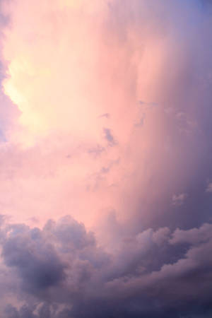 Pinkish Ombre Clouds Wallpaper