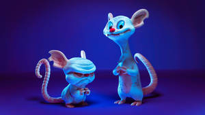 Pinky And The Brain 3d Purple Wallpaper