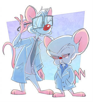 Pinky And The Brain Doctor Gown Wallpaper