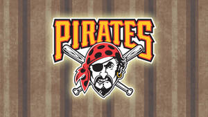 Pittsburgh Pirates Wood Style Graphic Wallpaper