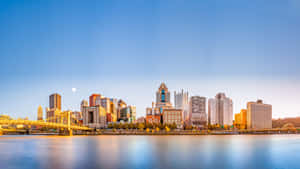 Pittsburgh Skyline Across The River Wallpaper