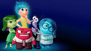 Pixar Inside Out Main Characters Wallpaper