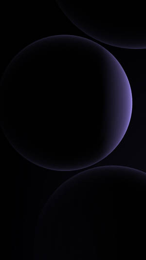 Pixel 3 Xl Dark Violet Blobs Wallpaper