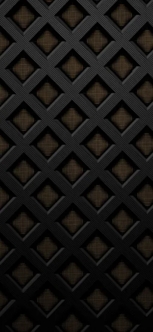 Pixel 5 Black And Gold Pattern Wallpaper