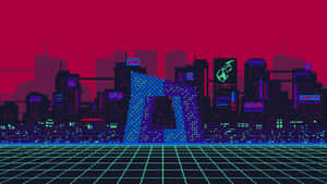 Pixel Art Cityscape - A Unique View Of The City Wallpaper