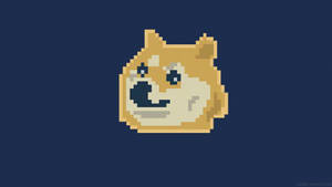 Pixel Art Doge Meme Wallpaper