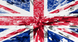 Pixel United Kingdom Flag Wallpaper