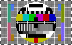 Pixelated Classic Tv Broadcast Test Wallpaper