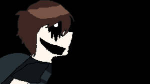 Pixelated Smirking Chris Afton Wallpaper