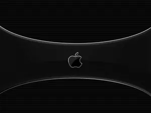 Plain Black With Apple Logo Wallpaper