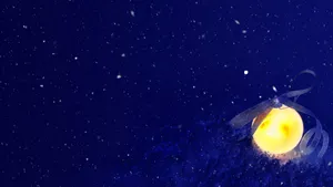 Plain Blue Christmas Laptop Wallpaper