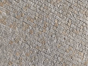 Plain Grey Cobblestone Wall Wallpaper