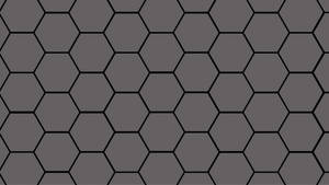 Plain Hexagon Grey Shape Wallpaper