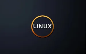 Plain Linux Desktop Text Logo Art Wallpaper