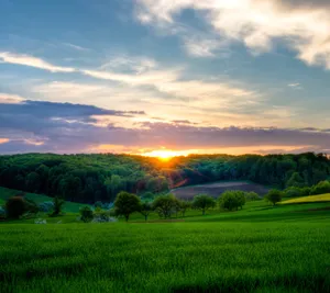 Plains In Sunset Image Wallpaper