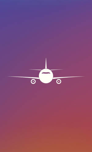 Plane Minimalist Phone Wallpaper