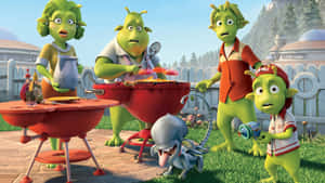 Planet 51 Little Green People Wallpaper