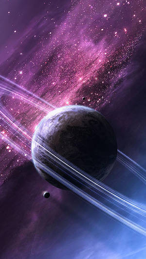 Planet Saturn Galaxy Iphone Wallpaper