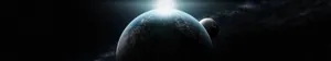 Planets Aligning Dark Triple Monitor Wallpaper