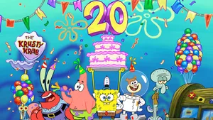 Plankton Attempting To Steal The Krabby Patty Formula Wallpaper