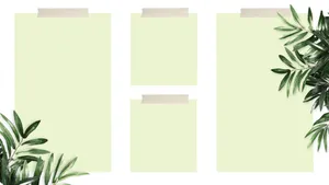 Plant Desktop Organizer Wallpaper