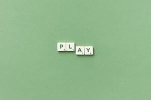 Play Scrabble Tiles Cute Pastel Aesthetic Wallpaper