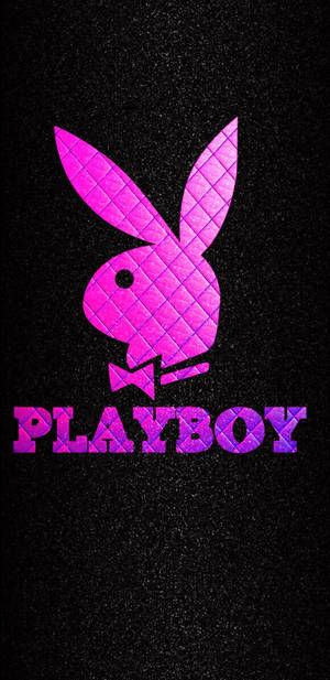 Playboy Logo With Lattice Pattern Wallpaper