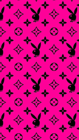 Playboy Lv Pattern Wallpaper