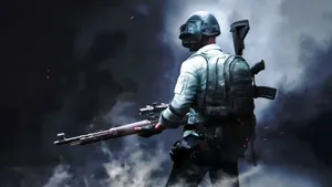 Playerunknowns Battlegrounds 4k Victor Equipped With Shotgun Wallpaper