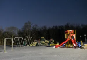 Playground At Night Wallpaper