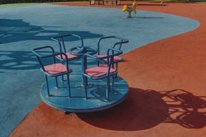 Playground Merry-go-round Wallpaper