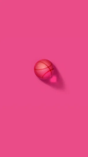 Playing The Game With A Vibrant Twist – Pink Basketball Wallpaper