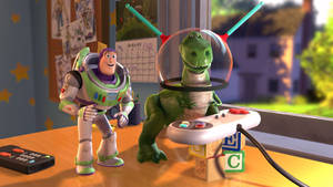 Playing Toy Story Rex Wallpaper