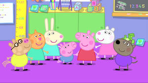 Playschool With Friends Peppa Pig Tablet Wallpaper