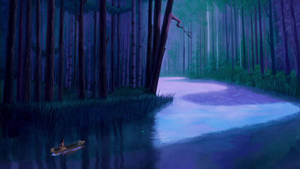 Pocahontas In The River Wallpaper