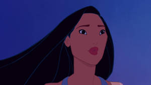 Pocahontas Pursing Her Lips Wallpaper