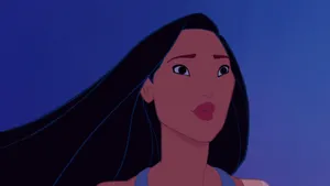 Pocahontas Pursing Her Lips Wallpaper