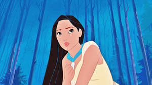 Pocahontas With Her Lips Pursed Wallpaper