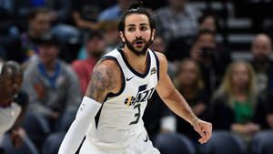 Point Guard Ricky Rubio Focus Shot Wallpaper