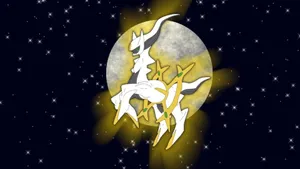 Pokemon Arceus In Starry Skies Wallpaper