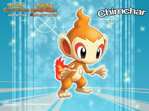 Pokemon Chimchar Blue Aesthetic Wallpaper