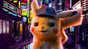 Pokemon Detective Pikachu Smirking Wallpaper