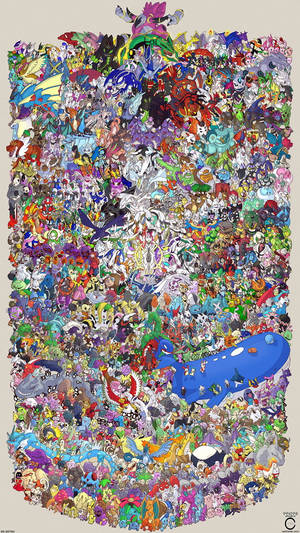 Pokemon Doodle Art Hd Wallpaper