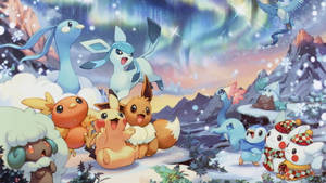 Pokemon Hd Winter Time Wallpaper
