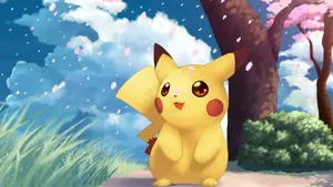 Pokemon Pikachu Cute Background Wallpaper