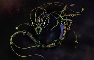 Pokemon Rayquaza Constellation Wallpaper
