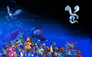 Pokemon United With Lugia Wallpaper